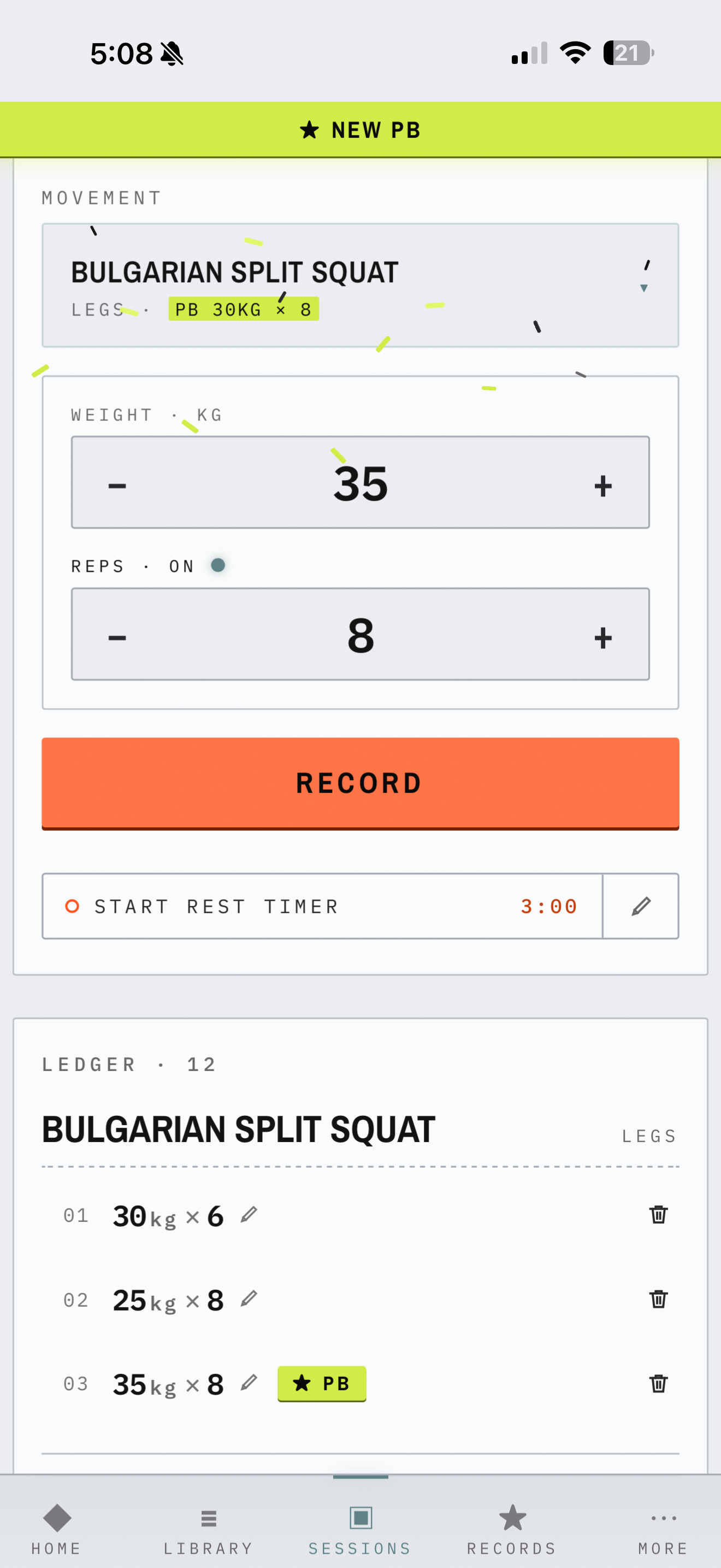 Up a Notch — No rep is recorded in vain